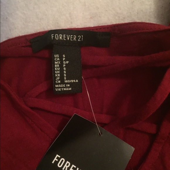 Maroon crop top - Picture 4 of 4